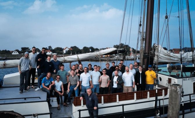 Large sailing Boat with a group of people