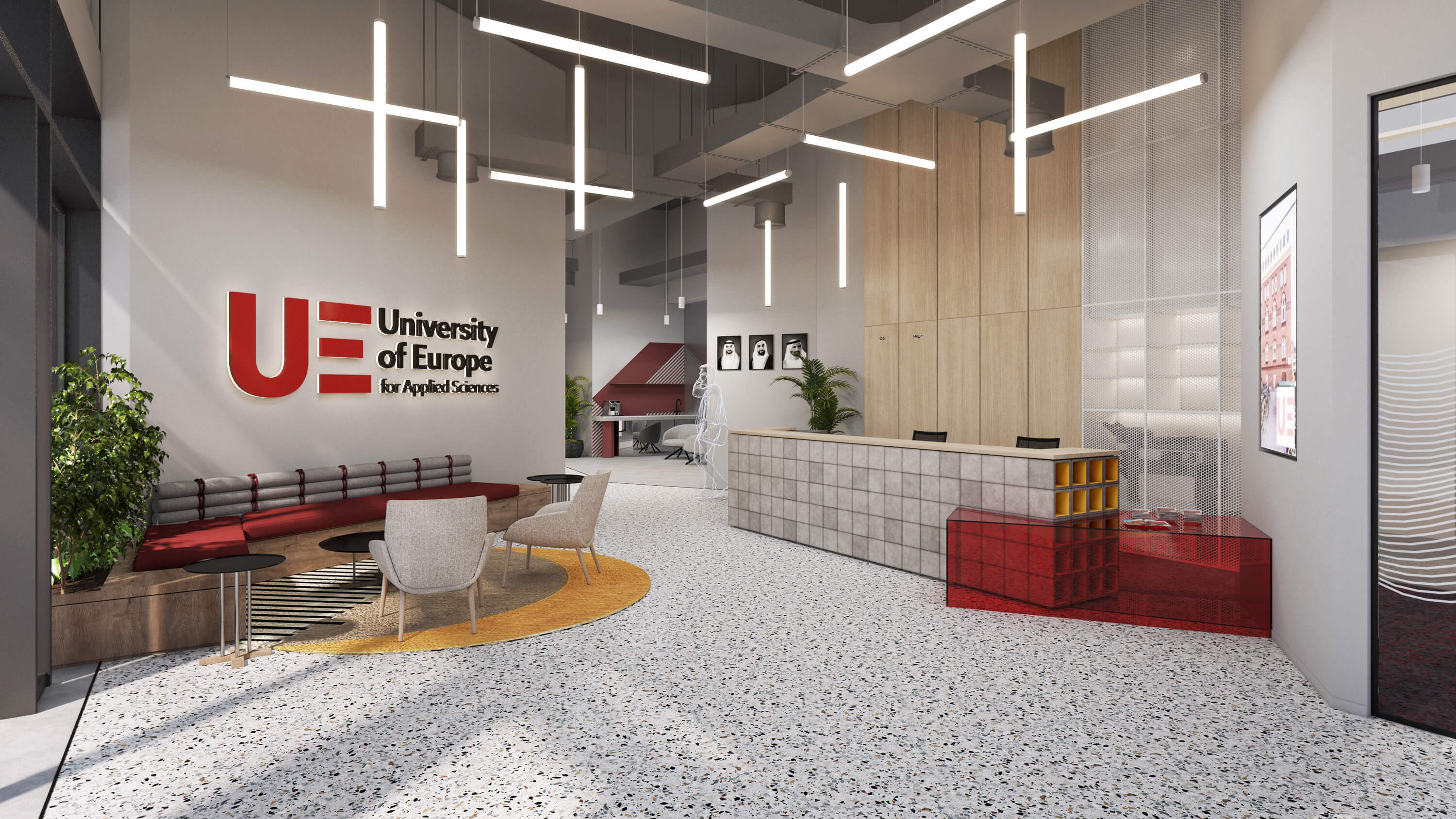 UE Dubai Campus Entrance Area