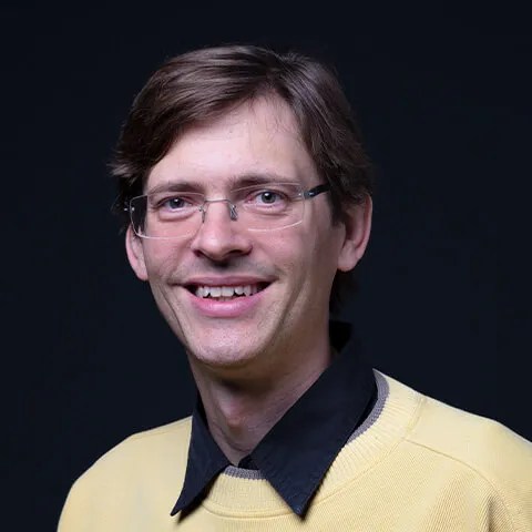 a man wearing glasses