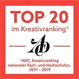 Top 20 im Kreativranking. ADC Kreativranking