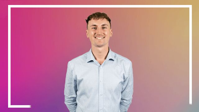 a man smiling for the camera