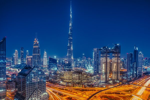 Skyline der Stadt Dubai