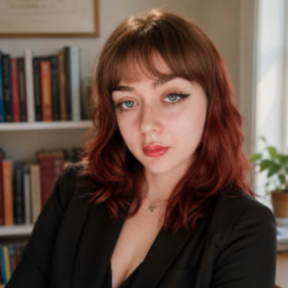 a person with red hair