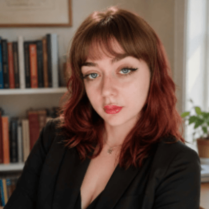 a person with red hair